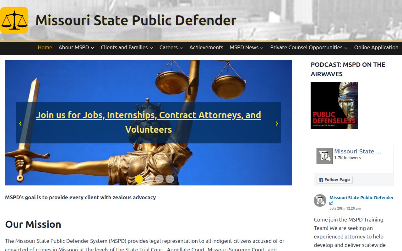 Randolph County criminal case record context from the Missouri public defender system